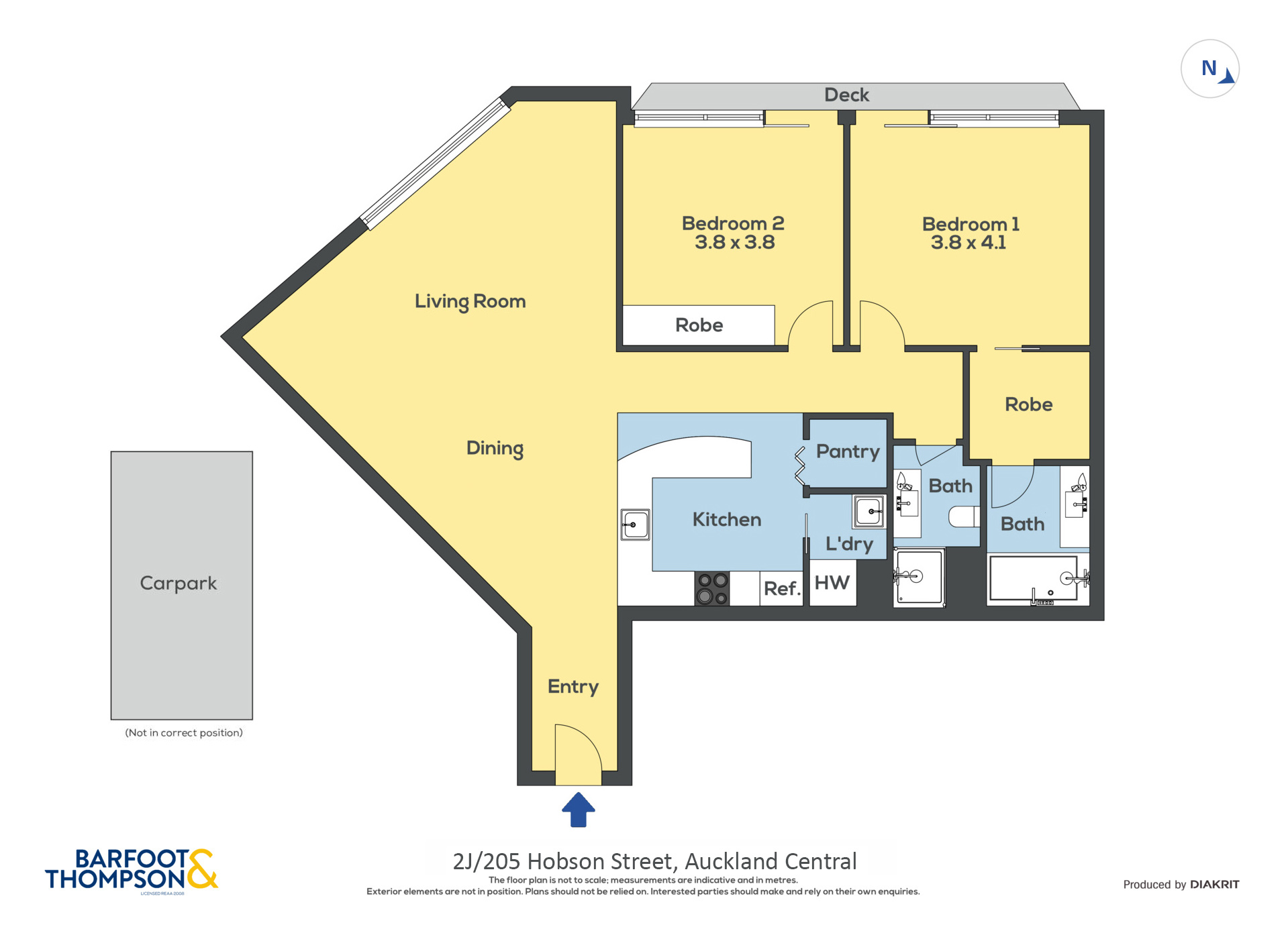 Property located at 2J/205 Hobson Street, City Centre, Auckland | Barfoot &amp; Thompson