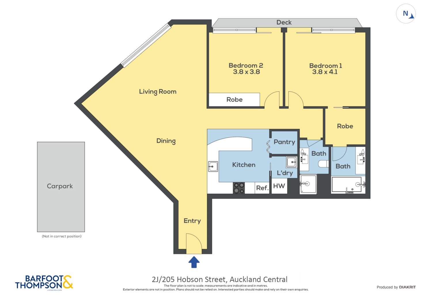 Property located at 2J/205 Hobson Street, City Centre, Auckland | Barfoot & Thompson