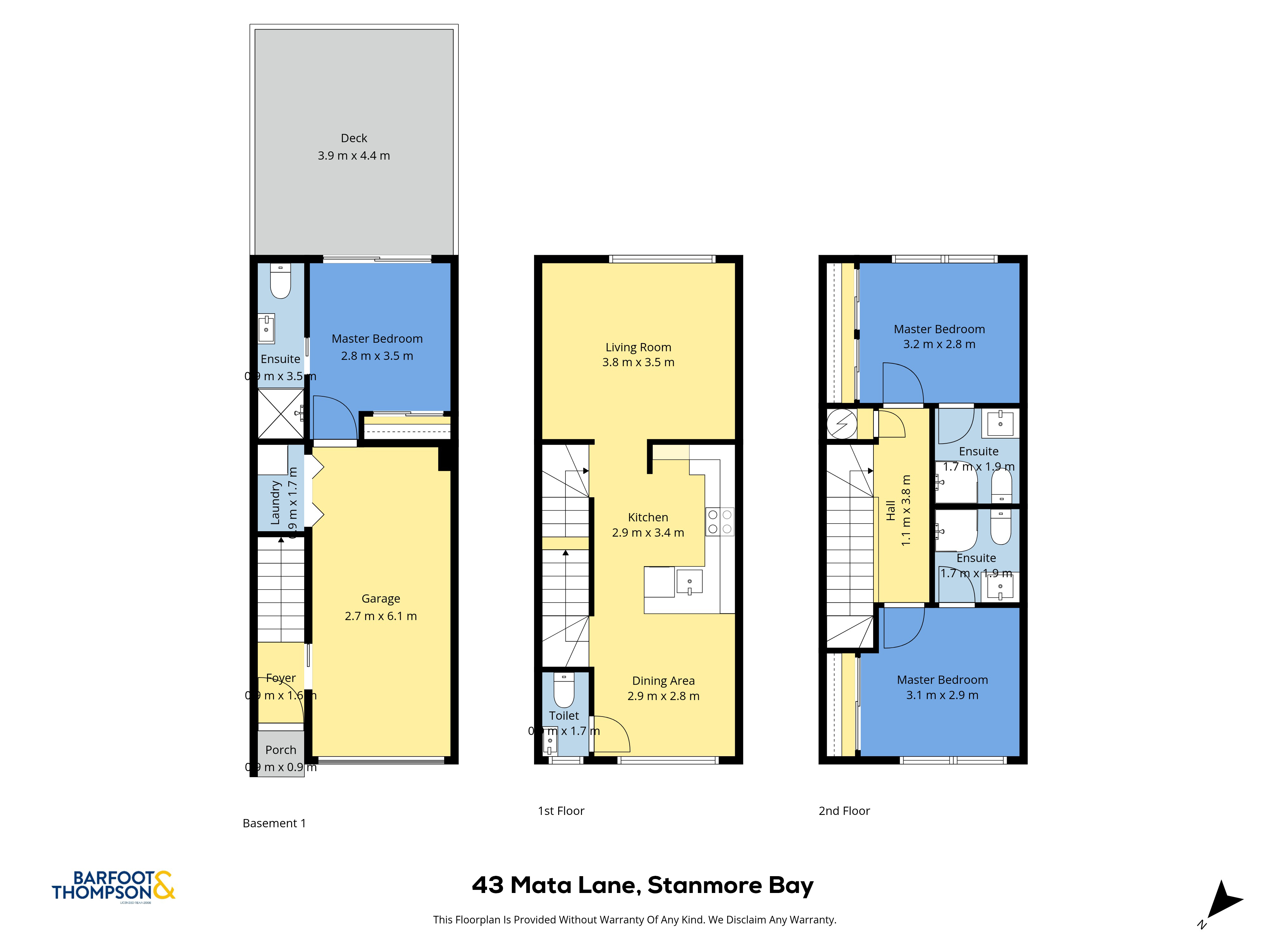 Stanmore Bay, Family &amp; Investor Gem: 3 Bedrooms, 3 Ensuites!, Property ID: 923476 | Barfoot & Thompson